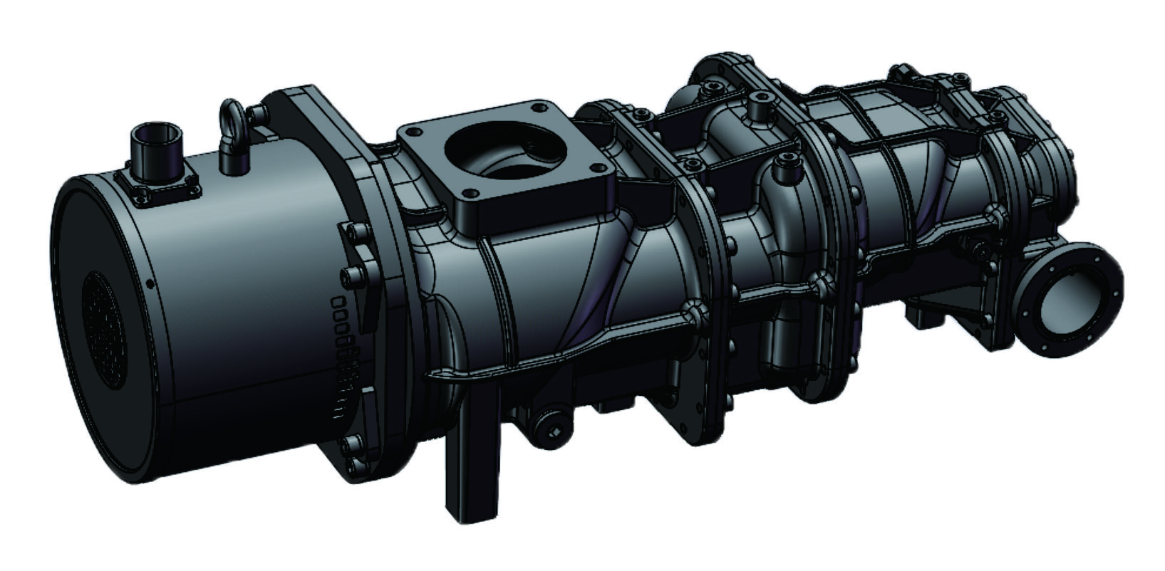 XF 系列水平雙級風(fēng)冷螺桿壓縮機主機
